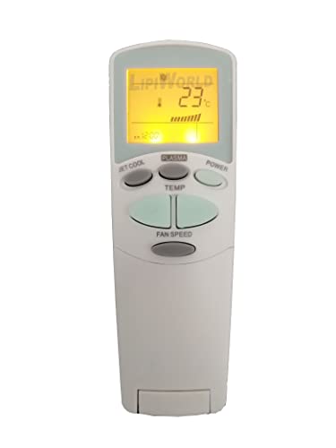 Image of LipiWorld 16 AC Remote Control with Display Light (Old Remote Exactly Same Remote Will Only Work) Compatible for LG AC Remote with Backlight