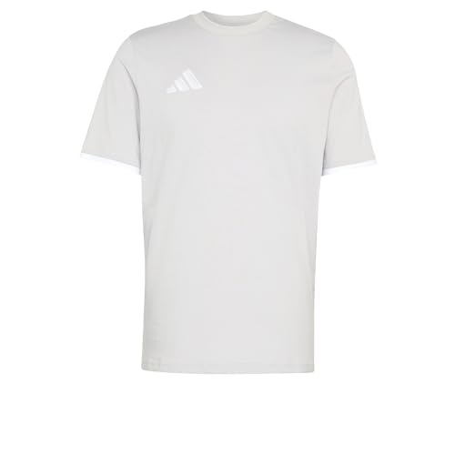 adidas Uomo Entrada26 tee, Team Light Grey/White, M