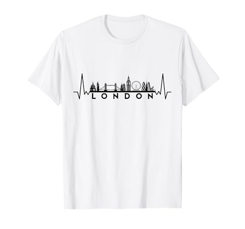 Cardiogram Skyline UK London Maglietta