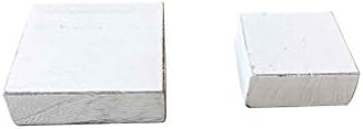 Paper and Pallet Farmhouse Wood Risers for Tiered Serving Tray Stands - Rustic Wooden Mini Pedestal Stand Kitchen Decor with White Distressed Finish for Mug Display and Centerpiece Risers (Set of 2)