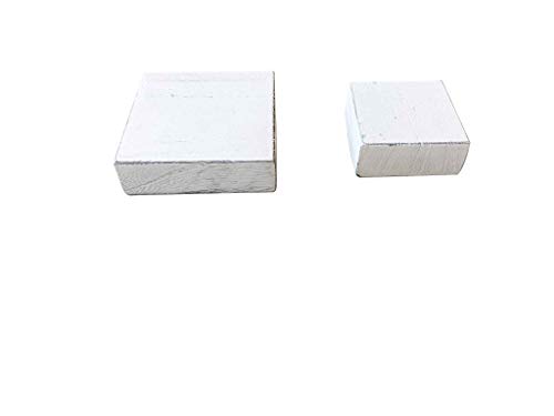 Paper And Pallet Farmhouse Wood Risers For Tiered Serving Tray Stands - Rustic Wooden Mini Pedestal Stand Kitchen Decor With White Distressed Finish For Mug Display And Centerpiece Risers (Set Of 2) #TOP3
