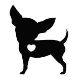 ALFAAL J'aime Mon Chien Animal Chien Autocollant de Voiture décalcomanies étanches Voiture Style Accessoires fenêtre décor 2 pièces 12X10 Cm