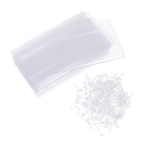 MINAOLULUS 50個 プラスチック 価格 バスケット タグ 付き 用 ロック 用品 透明 店舗 市場 閉鎖 &Quot; サイン スーパーマーケット スナップ ラック