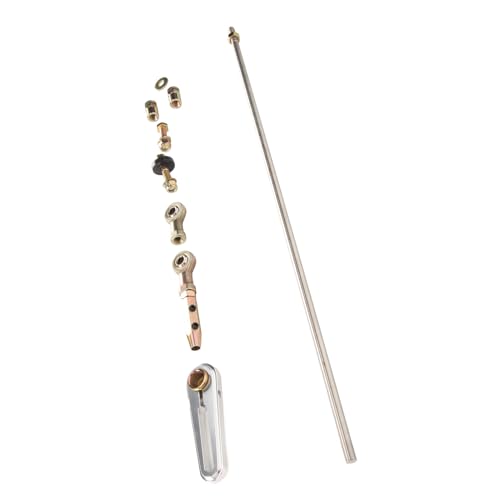 Tbest Kit de Liaison de Changement de Colonne, Tige de Transmission Automatique 21 Pouces Coupée pour S'adapter au Matériel en Acier Inoxydable ACA 1800 pour TH400 TH350 TH200 4R