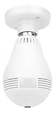 Lâmpada Camera Espiã IP Led Wifi Hd Lâmpada Câmera Segurança Panorâmica 360° - YODHE