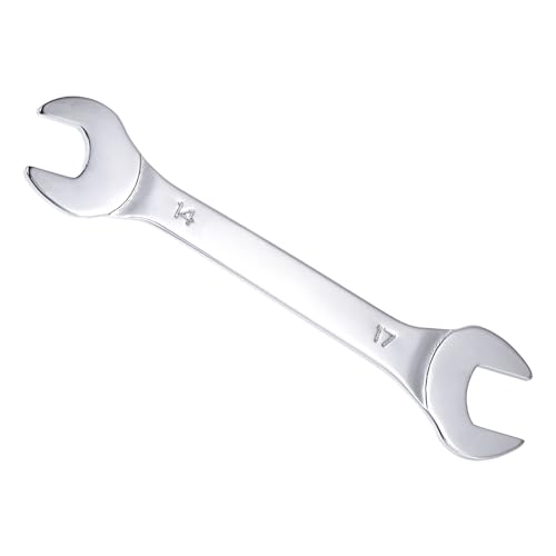 CoCud Clé à Fourche Fine à Extrémité Ouverte, Métrique 14mm x 17mm, Clé Mince à Double Extrémité - (Applications : pour les Écrous Fins, les Espaces Étroits), 1 Pièce