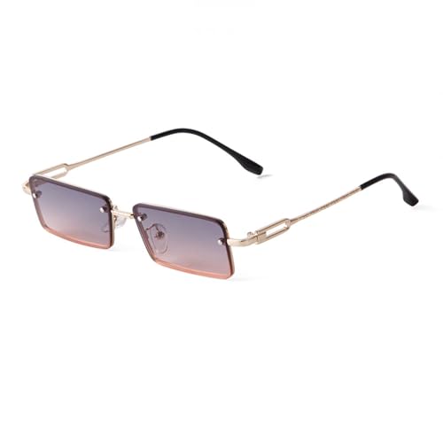Lunettes de soleil carrées anti-éblouissement en métal pour en finir avec la fatigue visuelle