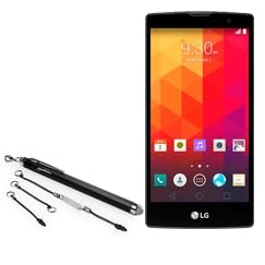 BoxWave Stylus Pen Compatible with LG Magna - EverTouch Capacitive Stylus, Fiber Tip Capacitive Stylus Pen - Jet Black