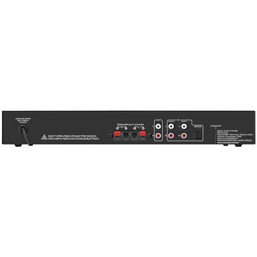 Amplificador Receiver Rádio Frequência Taramps THS 4600 Classe D Multi-Channel 250 W RMS Amplificado