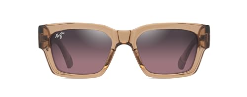Photo de Maui Jim Rose KENUI Shiny Trans Light Tan Gafas, 53-18-145 Unisex Adulto