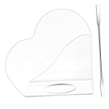 EPIGEIST 1Satz Acryl Make Up Mischplatte mit Spateln Herzförmige Foundation Mischpalette für Make Up zum Mischen von Grundierungen und Lidschattenpigmenten Leicht und Tragbar