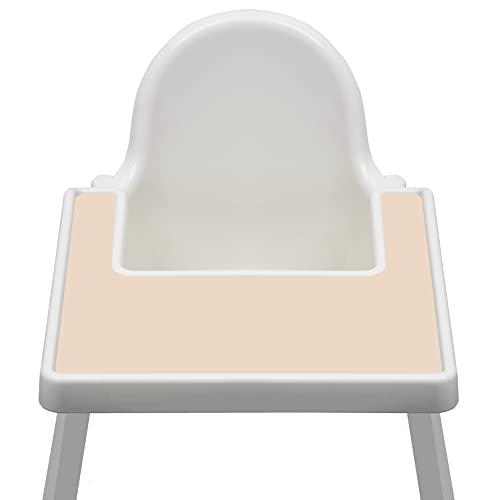Image of High Chair Placemat compatible with IKEA Antilop Baby High Chair - Dishwasher Safe, BPA Free Silicone Placemats – Baby Led Feeding Foods Placemat for Toddler and Babies (Nude)