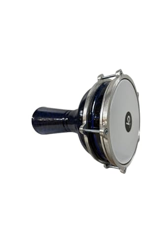 Turkish Vatan Darbuka Size 5 Black Crackle Finish - Traditional Percussion Drum with Decorative Pattern - Professional Grade