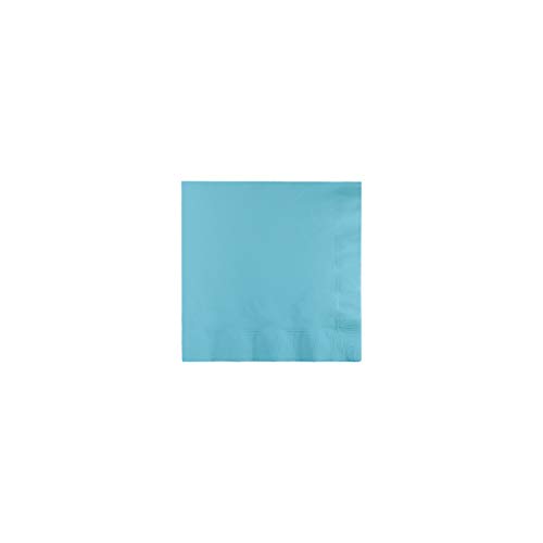 Serviettes de table 3 plis bleu doux épaisses et résistantes