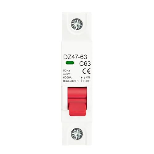 Disjoncteur courbe C 10A DZ47 pour couper les courts-circuits
