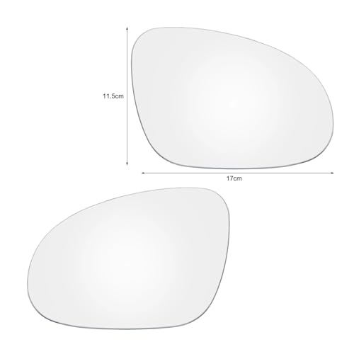 Glace de rétroviseur pour remplacer miroir abîmé VW Sharan 2004-2010 Rabbit 1K - 2