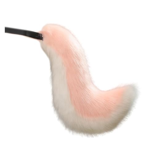 Serre-tête oreilles de chat noir pelucheux accessoire de déguisement queue longue costume