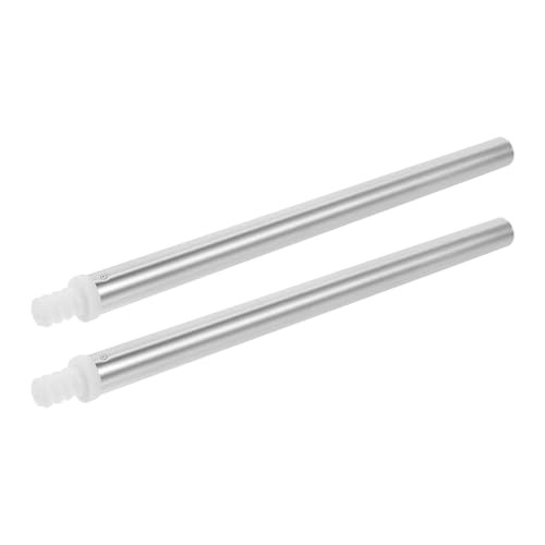 ledmomo 2個 トイレブラシ用交換アダプター 自己ロック式ネジ接続 使いやすいアルウム製ポールアクセサリー 家用衛生的なトイレ掃除補助具