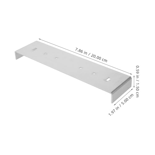 Image of balacoo 2pcs Replacement Metal Mailbox Mounting Bracket Mailbox Mounting Brackets for Floor