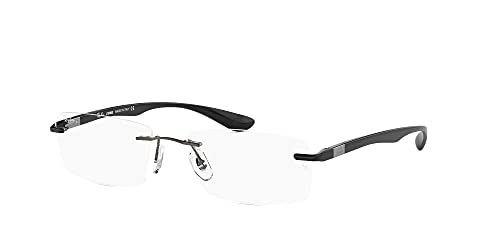 Óculos de Grau Ray-Ban Balgriff RX8724 1000 Titanio Grafite Lente Tam 56