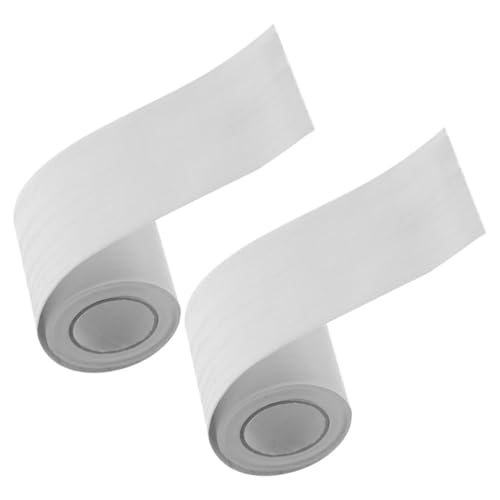 HONITANO 2 Rolls Self Adhesive Flexible Skirting Board Molding Stickers PVC Baseboard Trim Wear Resistant Floor Corner Skirting for Wall Decor Easy Peel and Stick Installation