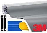 3M 1080 Gloss Sterling Silver Air-Release Vinyl Wrap Roll Including Toolkit 2ft x 5ft