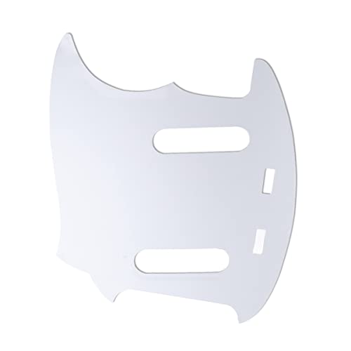 Musiclily Pro 12 Trous Guitare Pickguard Plaque de Protection pour JPN Fender Japan Mustang, 3plis Blanc - Les Beatles, Paul McCartney, John Lennon, RIngo Starr, George Harrison Musiclily Pro 12 Trous Guitare Pickguard Plaque de Protection pour JPN Fender Japan Mustang, 3plis Blanc – Image 4