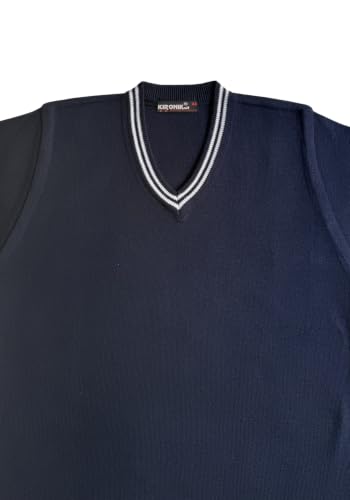 Image of Boy's School Uniform Lining Full Sleeves Sweater - Daffodil