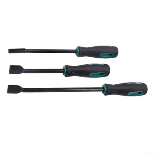 3-Piece Automotive Gasket Scraper Set for Car Engine Carbon Deposit Removal – Chrome Vanadium Steel Scrapers with Non-Slip Ergonomic Handles, Cylinder Cleaning & Decal Removal