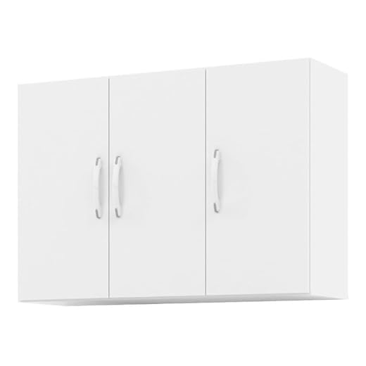 Armário Multiuso Aéreo 3 Portas Parede Suspenso Cozinha Quarto