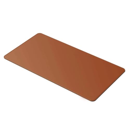Desk Pad Grande Caramelo Feltro Costurado Básico