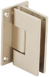 CRL Vienna 037 Series Satin Brass Wall Mount Shower Door Hinge with Internal 5 Degree Pin