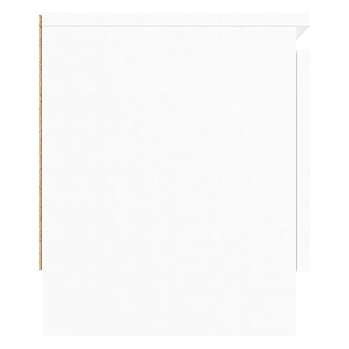 Meuble TV 102 cm Blanc 2 compartiments, vidaXL