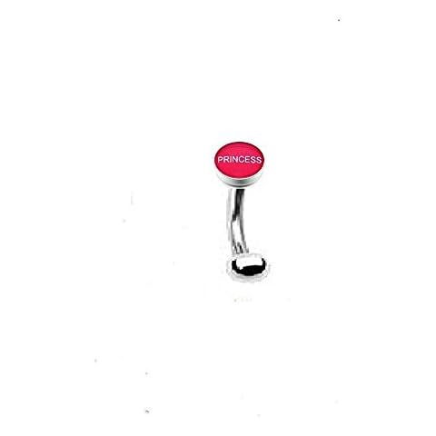 7ZACC Curved Barbell Christina Vertical Hood VCH Logo Jewelry Genital Piercing 1/2 (Princess) Cover