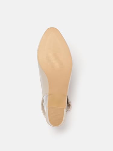 Image of Marc Loire Women's Pointed Toe Block Heel Pumps Shoes for Party, Office and Formal Occasions