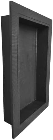 Shower Niche - Flanged Tileable Shampoo Cubby Recessed Shower, Wetroom Alcove Shelf, Strong, Lightweight and Waterproof Free Tanking Tape (Rectangular 510mm x 300mm), Black (SN Flanged XPS)