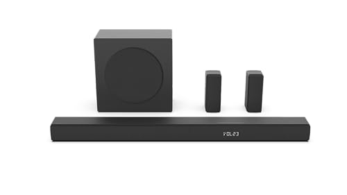 Hisense HS5100-5.1 - Barra de Sonido de Canal con subwoofer inalámbrico de 6.5 Pulgadas, Potencia de Audio máxima de 540 W, Bluetooth inalámbrico 5.3, Alimentado por DTS Virtual:X, HDMI