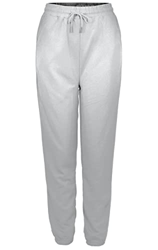 Van Der Rich ® - Pantalones Jogging Sport Running Yoga Cintura Alta Elástica - Mujer (Gris, L-XL) Cover