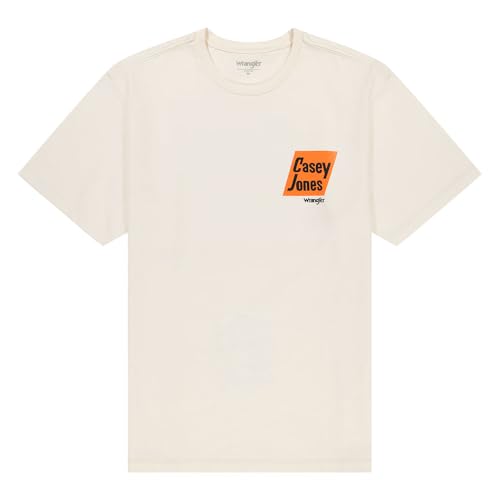 T-shirt Wrangler imprimé graphique de qualité supérieure blanc vintage - 3