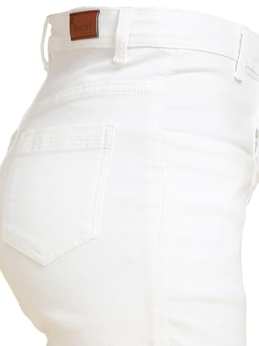Image of TWGE - Women's High Waist Skinny Fit Jeans - 4 Button, Stretchable Denim Pants - Ankle Length - Stylish Casual Wear