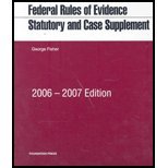 Federal Rules of Evidence 2006-2007; Statutory ... 1599411008 Book Cover
