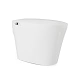 Swiss Madison Hugo H Power Flush Tankless Toilet 7" Back Outlet 1 GPF Non-Electric Toilet with Integrated Tank and Manual Bidet in Glossy White