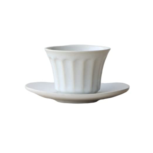 Amazon | yamachu ミニ 煎茶 茶托 セット 乳白 波佐見焼 小さい