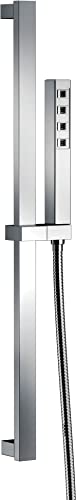 Delta 51567 Angular 1.75 GPM Single Function Hand Shower on Slide Bar with Included Hose - Lumicoat Chrome