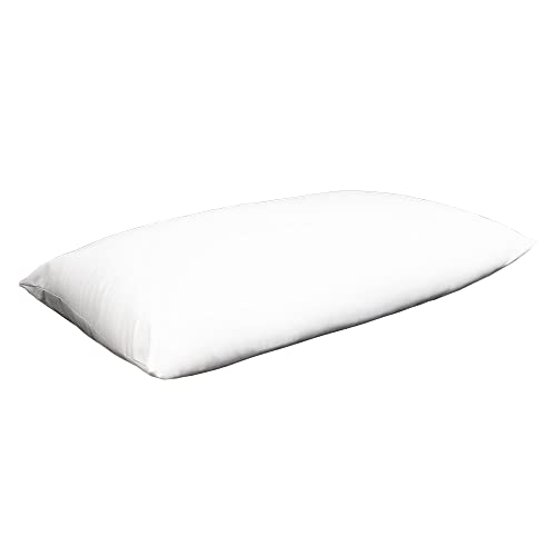 Cecotec Almohada Flow PureComfort 90 cm. Fibra con Tacto de Seda y Tratamiento Antiácaros y Antibacterias, Máximo Confort, Sensación de Firmeza Medio-Baja, Lavable