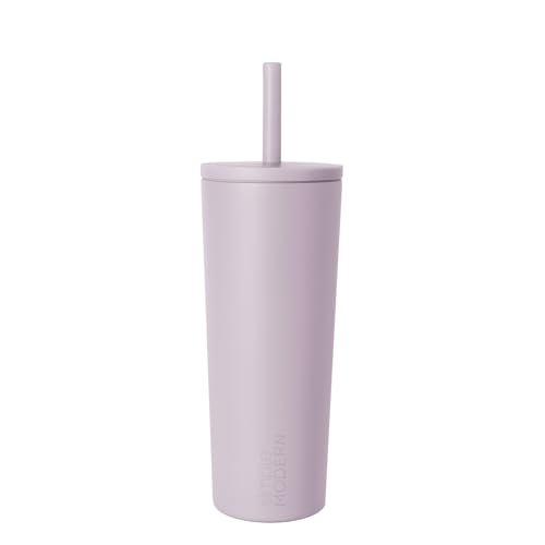 Simple Modern Insulated Tumbler with Lid and Straw | Leak-Proof