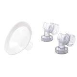 Medela PersonalFit Flex Breast Shields 2 Pack Small 21mm and Spare PersonalFit Connectors 2 Count for Pump in Style Advanced and Symphony