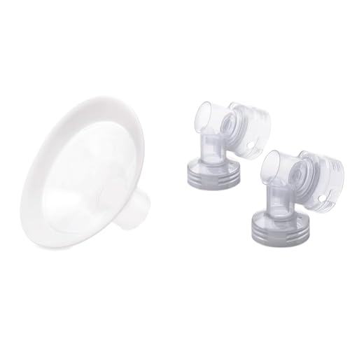 Medela PersonalFit Flex Breast Shields 2 Pack Small 21mm and Spare PersonalFit Connectors 2 Count for Pump in Style Advanced and Symphony
