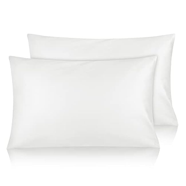 Cotton Toddler Pillowcase 14x20 Envelope: Long-Staple Cotton, Ultra Soft Breathable Durable, Travel Pillow Cover 2 Pack by Fittia