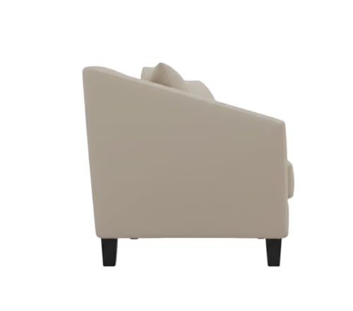 Image of Avion Natalia 2 Seater Sofa Set for Living Room Beige | Modern 2 Person Sofas Furniture | Fabric Sofa Set 2 Seater Couch for Guests Room Festival Gifts